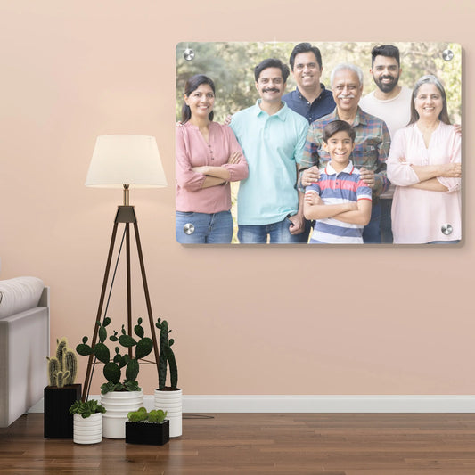 Cheerful Family Acrylic Photo Frame