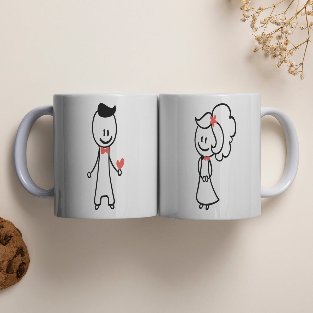 Couple Doodle Cups