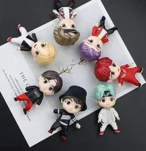 Cute BTS Cartoon Keychain