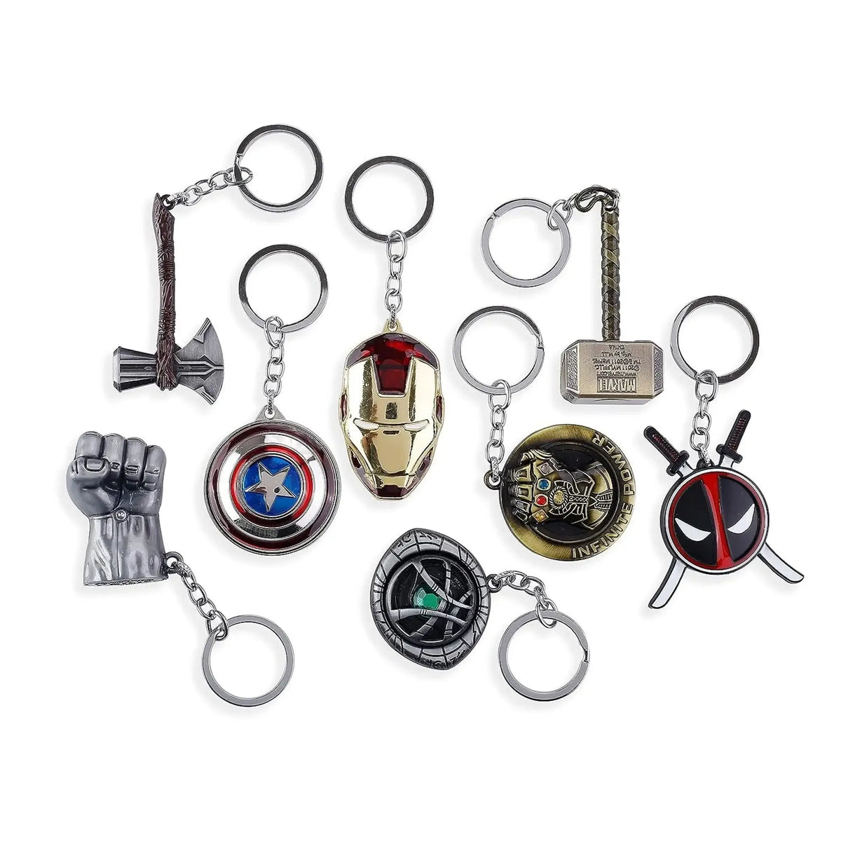 Metal Superhero Keychain