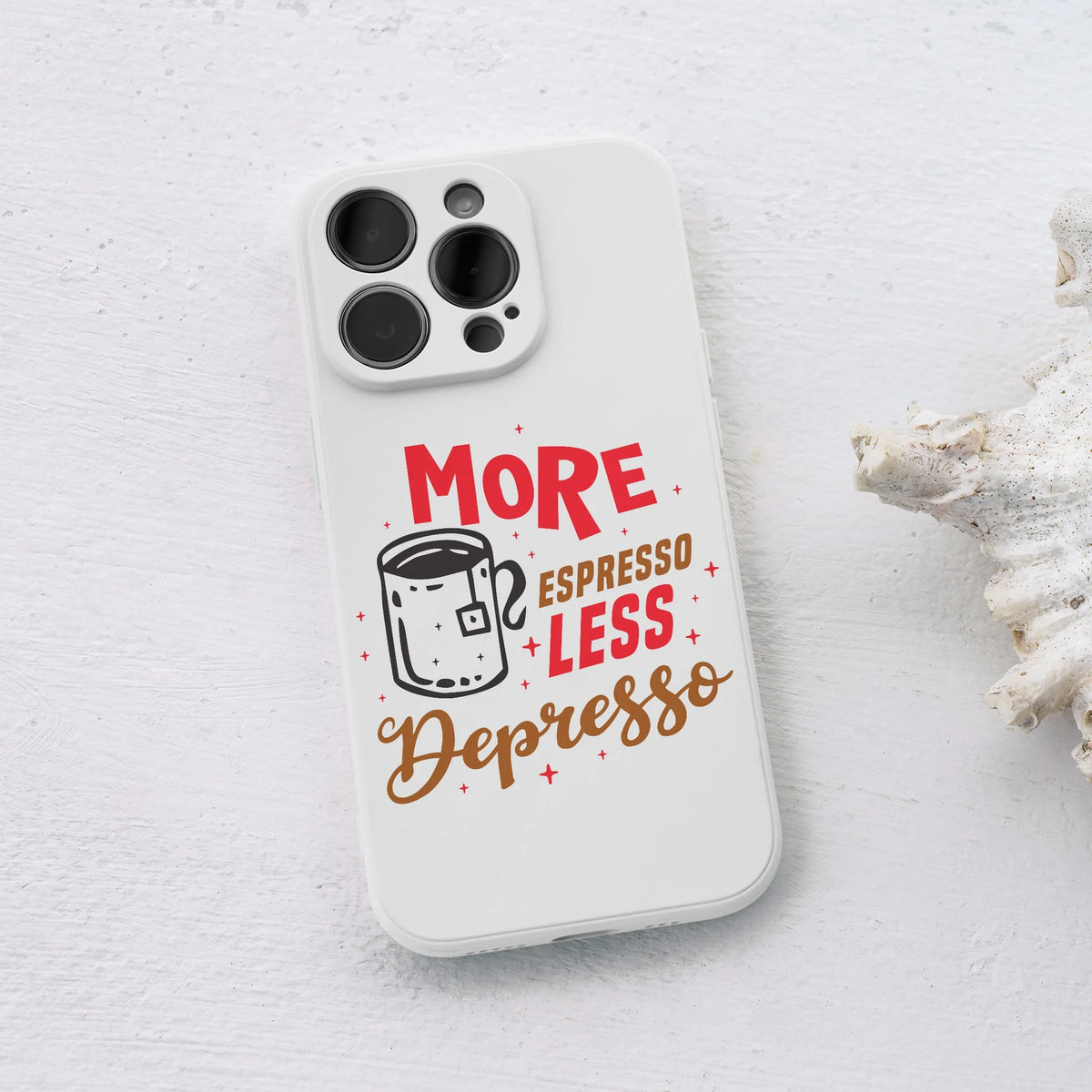 More Espresso Less Depresso Mobile Cover