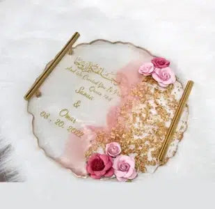Personalized Wedding Resin Tray