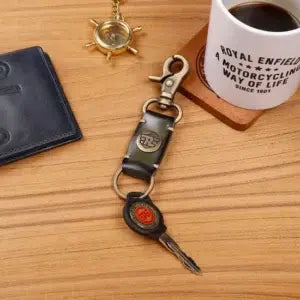 Royal Enfield Leather Keychain